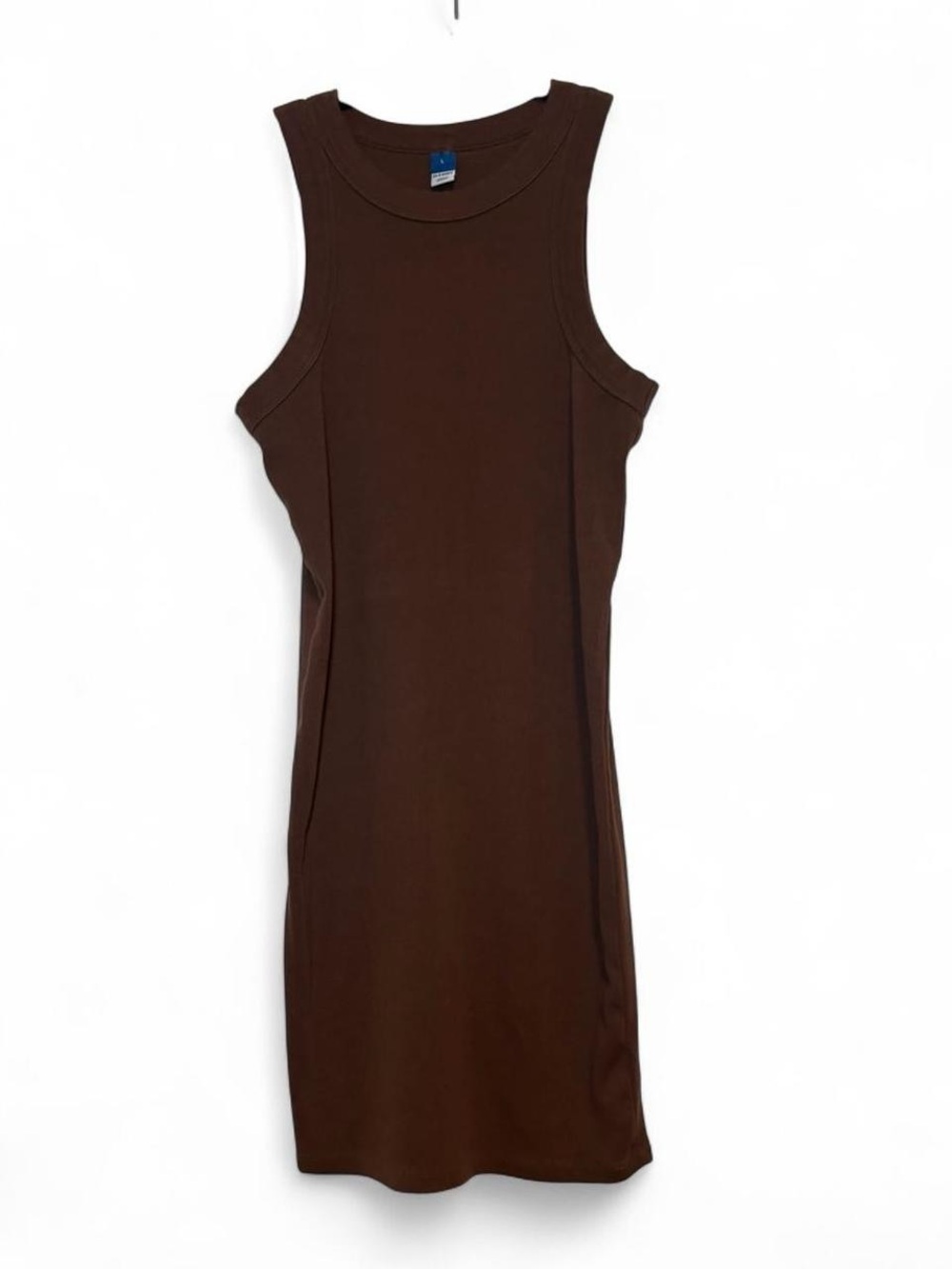 Sleeveless Brown Bodycon Dress